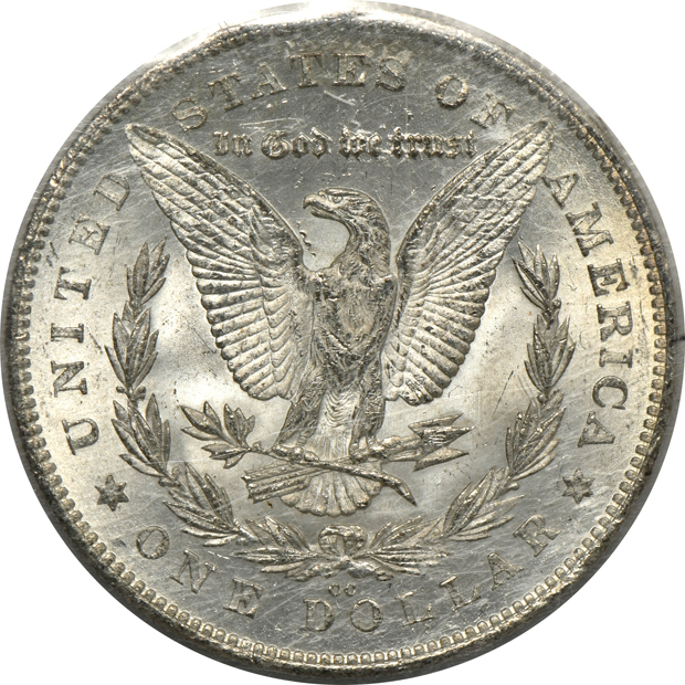 1880/79-CC Reverse of 1878 GSA softpack NGC MS-62