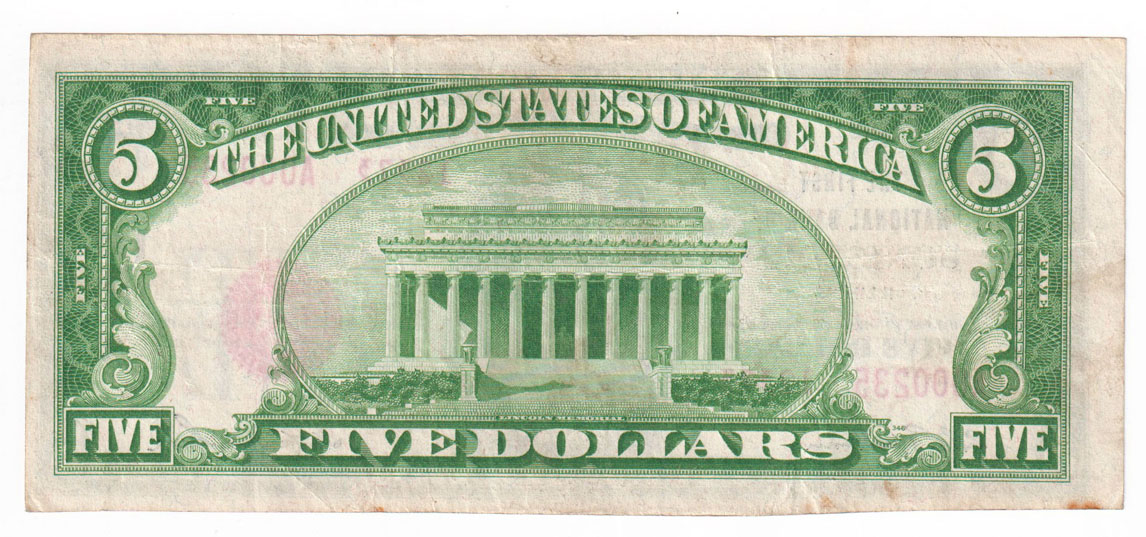 1929 $5 Type 2 - Jonesboro, IL Charter #12373 - VF