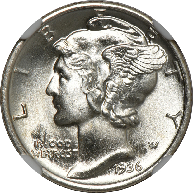 1935, 1936, and 1937, all NGC MS-67 FB