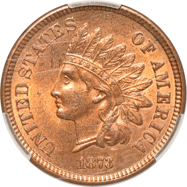1873 Open 3 MS-64RB, and an 1894 PR-64RB, both CACG