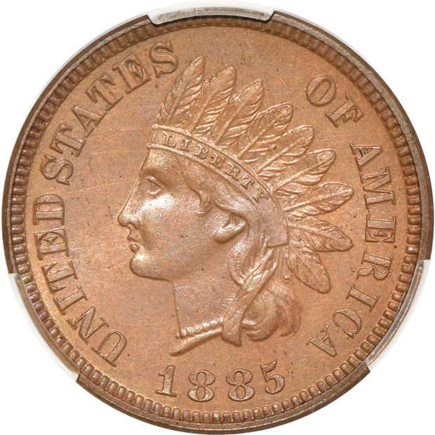 1880 PR-63BN, 1885 PR-64BN, and an 1897 PR-65BN, all CACG