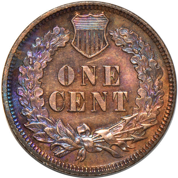 Five Proof Indian cents