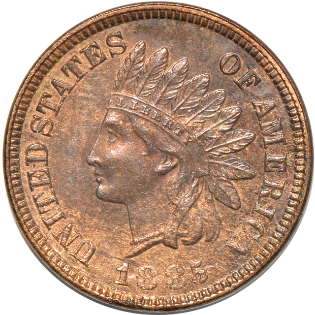 Five Proof Indian cents