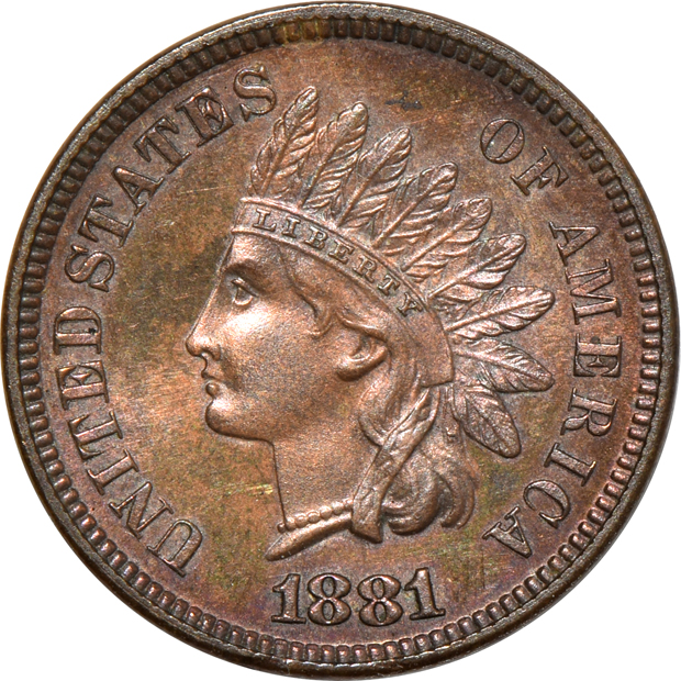 Five Proof Indian cents