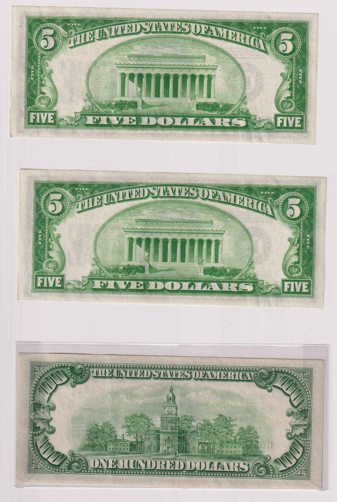 Eleven small size type notes