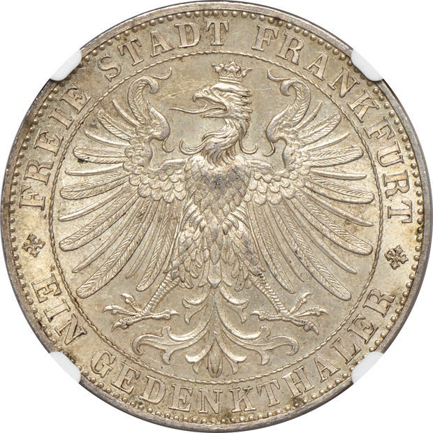 Germany - Frankfurt 1863 taler Princes - NGC MS-63