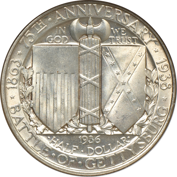 1936 Cincinnati and 1936 Gettysburg, both NGC MS-64