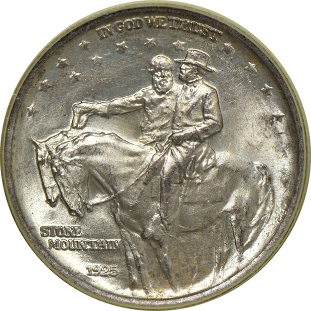 Six PCGS certified Uncirculated silver commemorative half-dollars