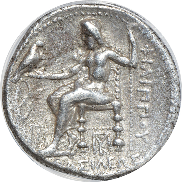Ancient Greece - 232-317 BC Philip III Tetradrachm VF-35, and a 311-305 BC Alexander the Great tetradrachm XF-40, both ANACS