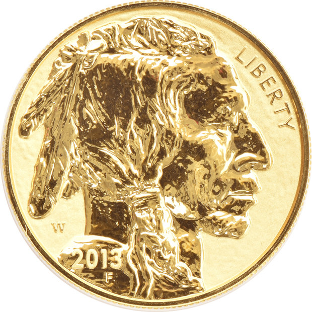 Four 2013-W Reverse Proof 1oz gold Buffalos ANACS RP-70 DCAM A First Strike Coin