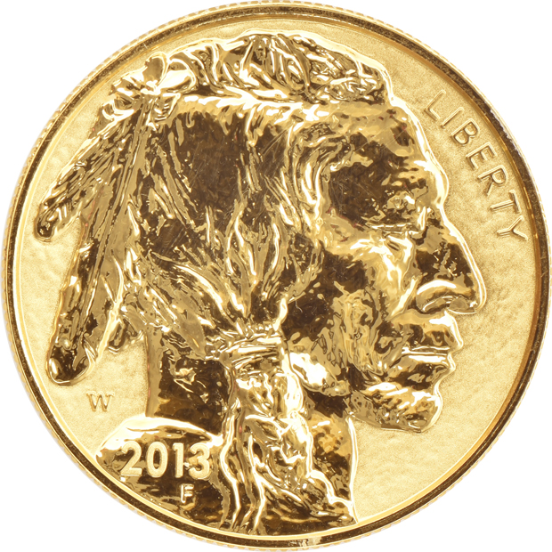 Four 2013-W Reverse Proof 1oz gold Buffalos ANACS RP-70 DCAM A First Strike Coin