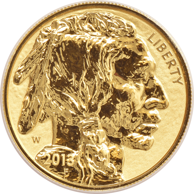 Four 2013-W Reverse Proof 1oz gold Buffalos ANACS RP-70 DCAM A First Strike Coin