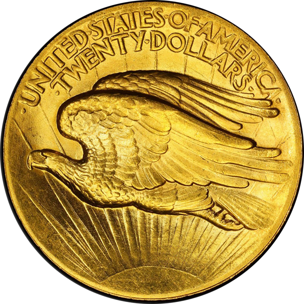 1907 High Relief-Wire Rim PCGS MS-64