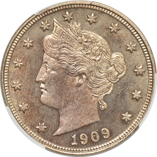 1883 No Cents PR-64+, 1894 PR-64+, and a 1909 PR-64, all CACG