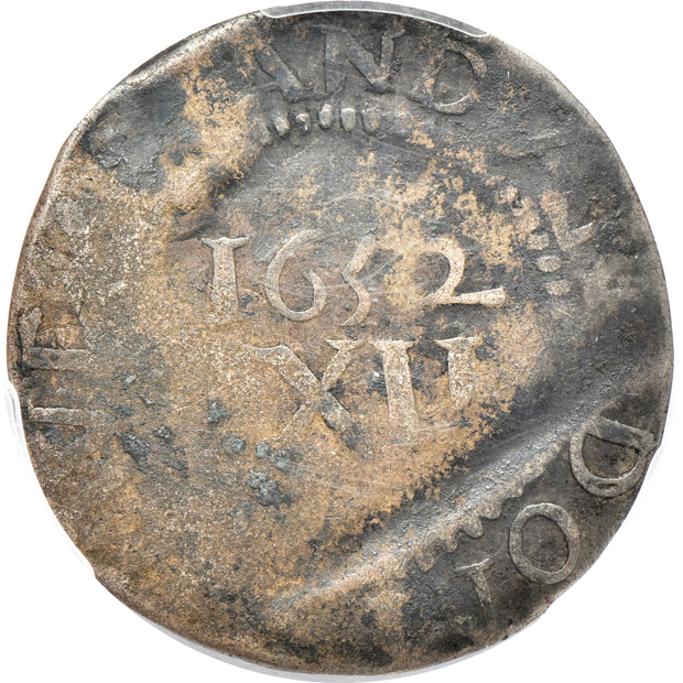 1652 Pine Tree shilling Large Planchet Good details/exc. clipping