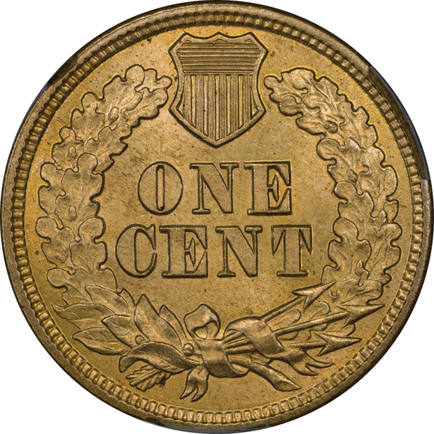 1860 Pointed Bust CACG MS-64