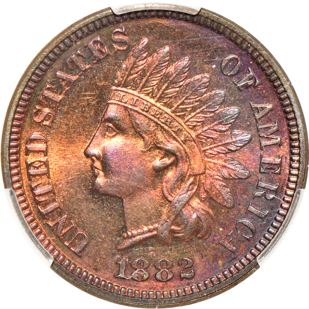 1880 PR-63RB, 1992 PR-63RB, and an 1899 PR-63BN, all CACG