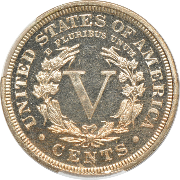 Three nickels and a Liberty Seated dime, all CACG