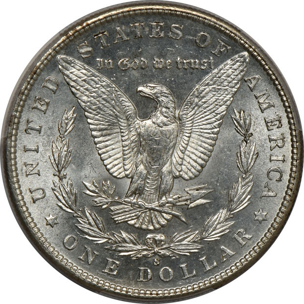 1884-CC MS-65, and an 1898-S MS-62, both PCGS