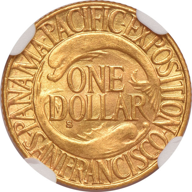1915-S $1 Panama-Pacific NGC MS-64
