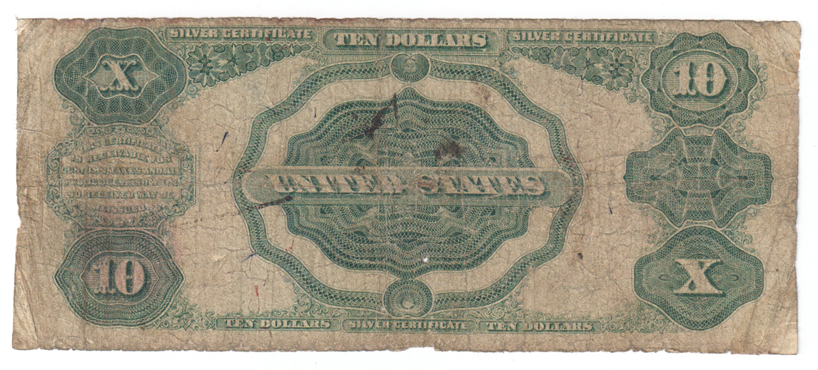 1891 $10 Tombstone - VG