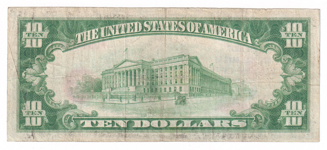 1929 $10 Type 1 - Wayne City, IL Charter #10460 - F