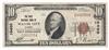 1929 $10 Type 1 - Wayne City, IL Charter #10460 - VF