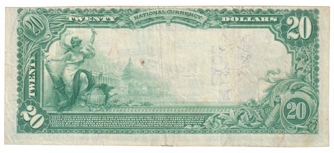 1902 $20 Blue Seal - Mount Sterling, IL Charter #2402 - XF
