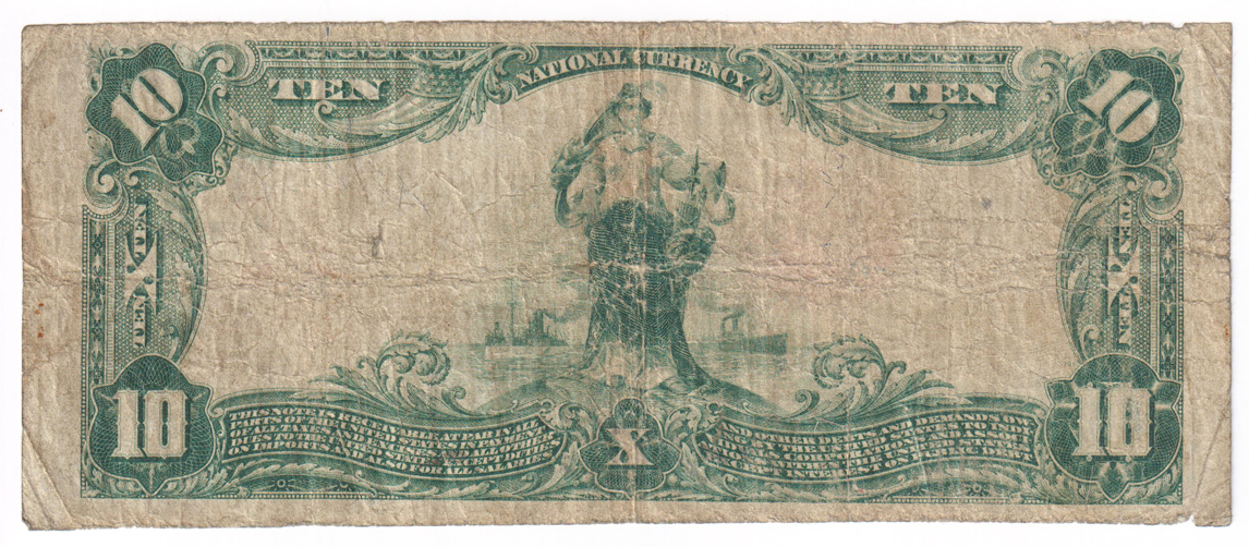 1902 $10 Blue Seal - Eldorado, IL Charter #7539 - VG