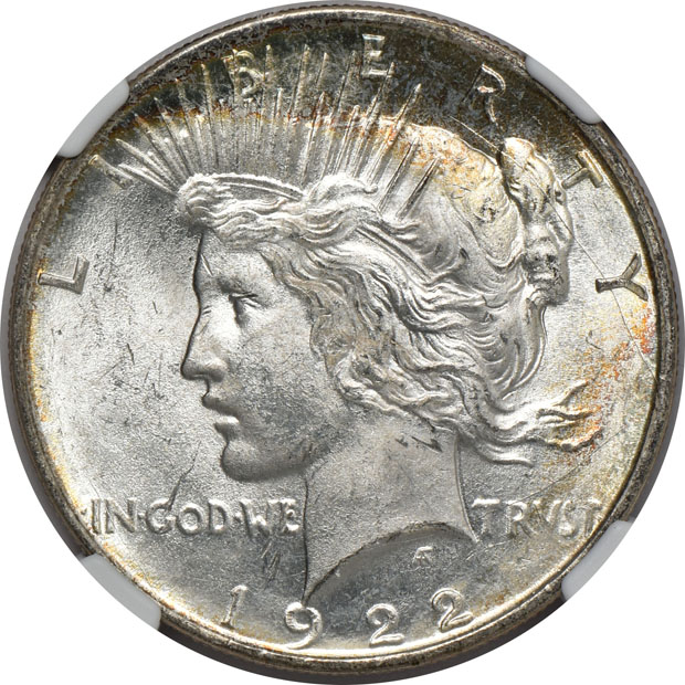 Two 1922-D NGC MS-65