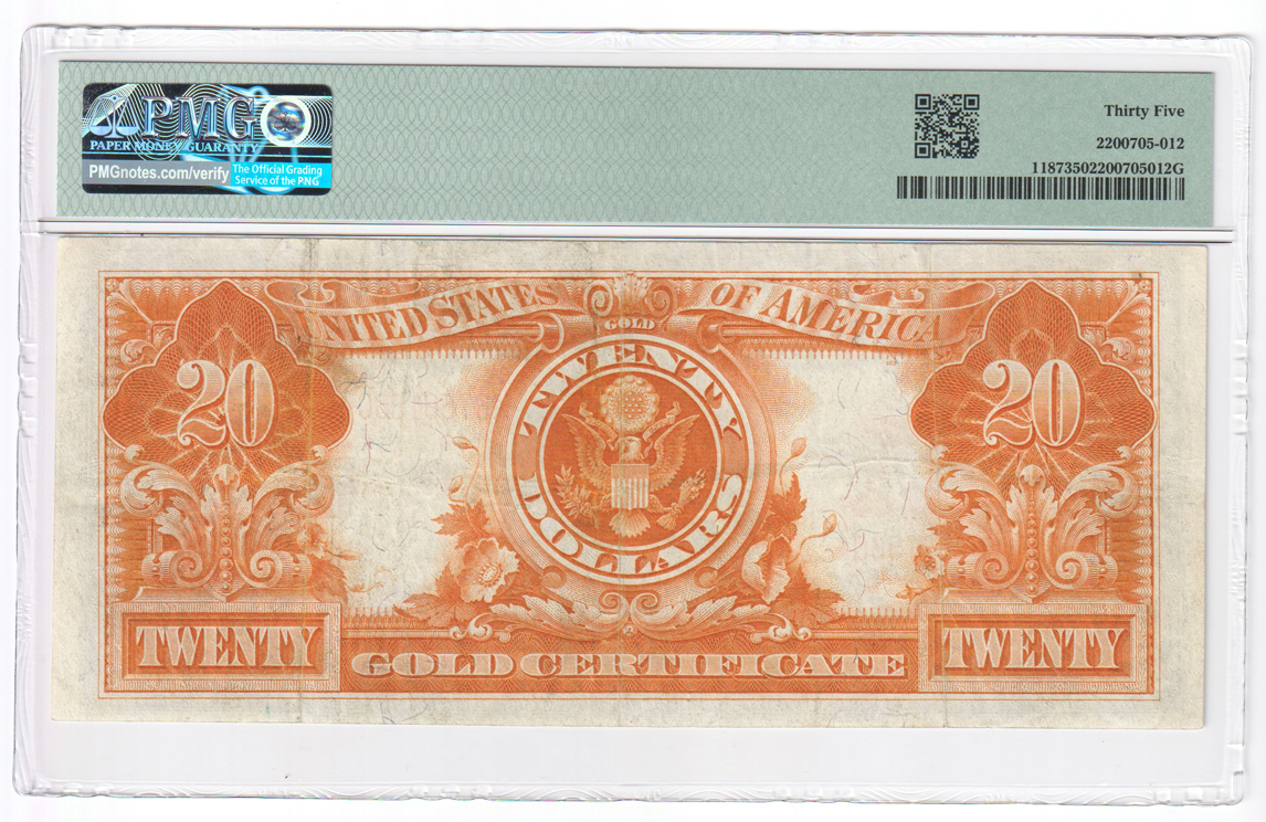 1922 $20 Fr# 1187 - PMG VF-35