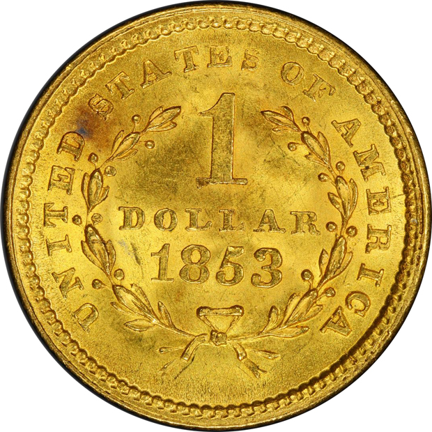 1853 PCGS MS-63