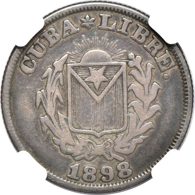 Cuba - 1898 20 cents KM-PN9 - NGC VF-30