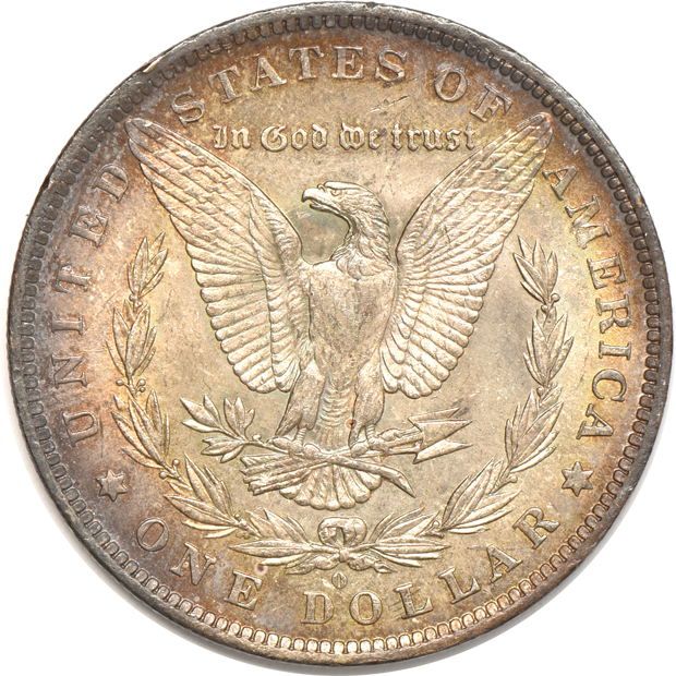Twenty Morgan silver dollars, all UNC