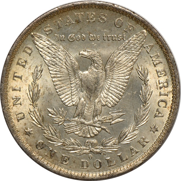Twenty Morgan silver dollars, all UNC