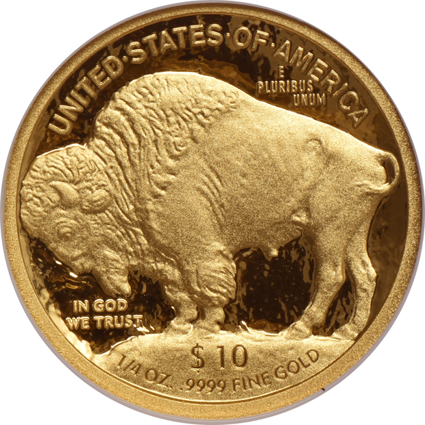 2008 W $10 1/4oz Gold Buffalo NGC PF-70 Ultra Cameo
