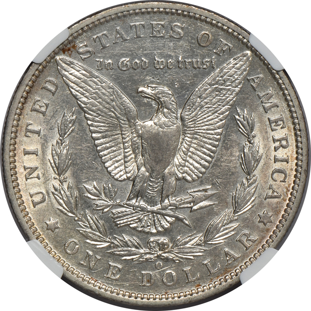 1895-O, VAM-3A "bearded eagle", NGC AU-50