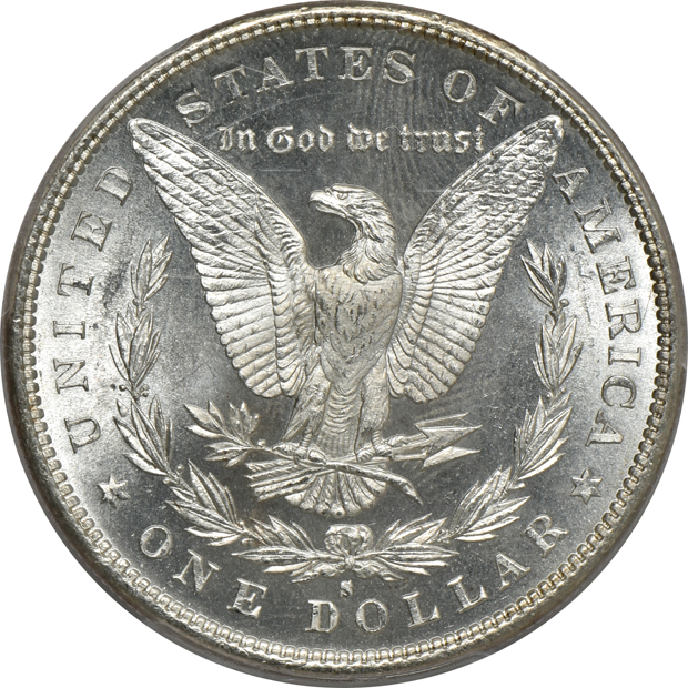 1879-S PCGS MS-66, and an 1881-S PCGS MS-66 (green label)