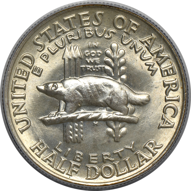 1936 Albany, 1936 Bay Bridge, and 1936 Wisconsin, all PCGS MS-66 (green label)