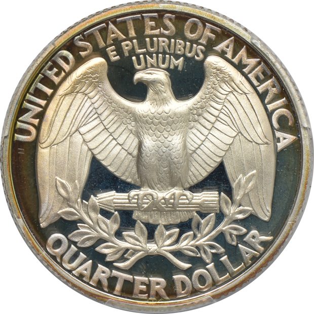 1992-S, 1996-S, and 1998-S Proof silver quarters, all PCGS PR-68DCAM
