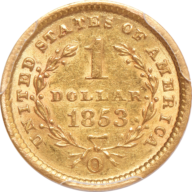 Two 1853-O PCGS AU-58