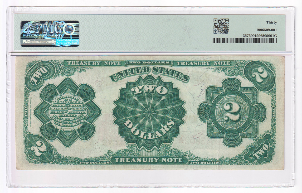 1891 $2 Fr# 357 - PMG VF-30