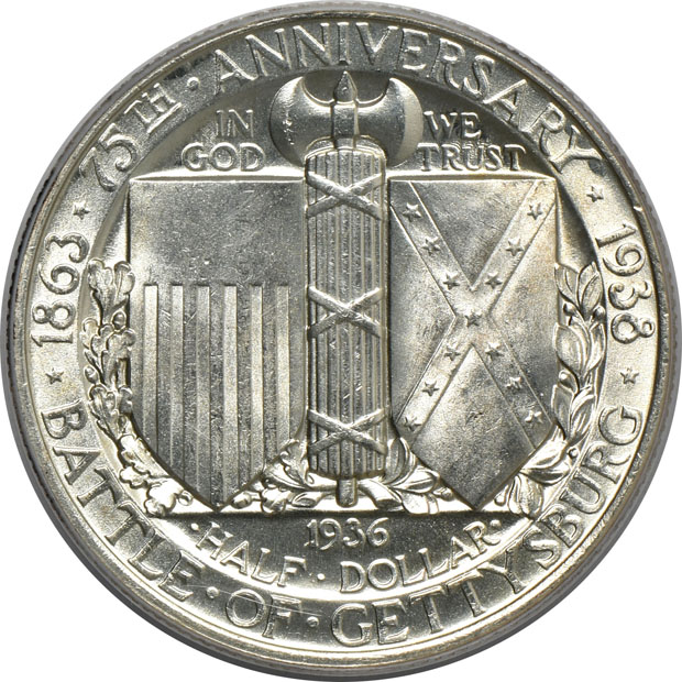1936 Gettysburg PCGS MS-64 (green label)