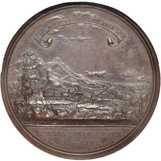 1869 Pacific Railway Complete HK-12 NGC MS-65 BN