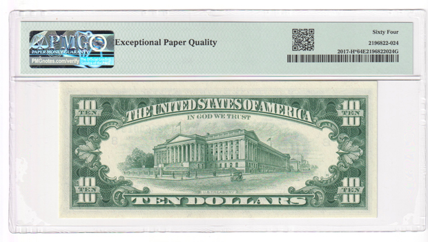 Five sequential 1963-A $10 St. Louis Star Fr# 2017-H* - PMG ChCU-64 EPQ