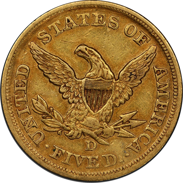 1853-D Large D PCGS XF-45 CAC