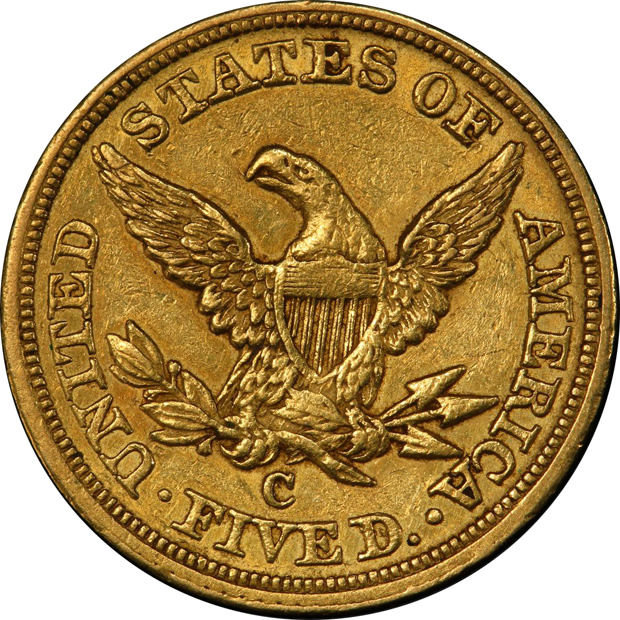 1852-C PCGS AU-50