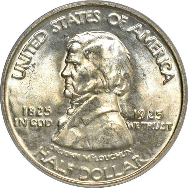 1918 Lincoln MS-63, 1925 Vancouber MS-65 (green label), and a 1936 Cleveland MS-65 (green label), all PCGS