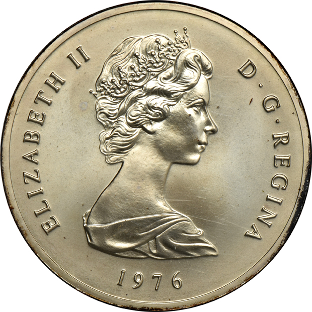Turks And Caicos Islands - 1976 silver 20 crown, silver 50 crown, and gold 100 crown in original holder