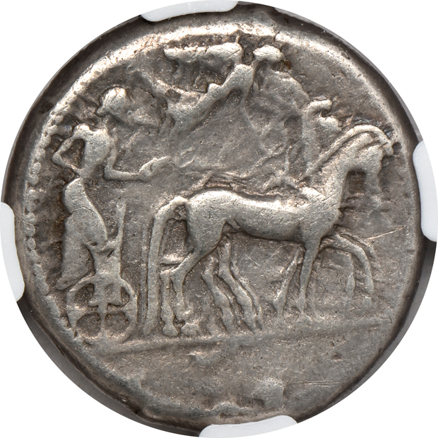 Roman Empire - 480-475 BC Sicily, Syracuse tetradrachm - NGC F